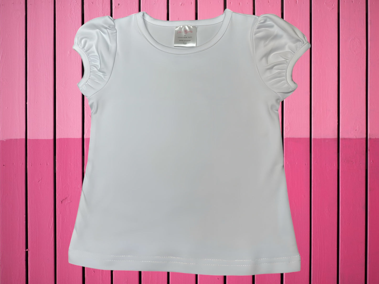 Sublimation Girls Puff Sleeve Shirt