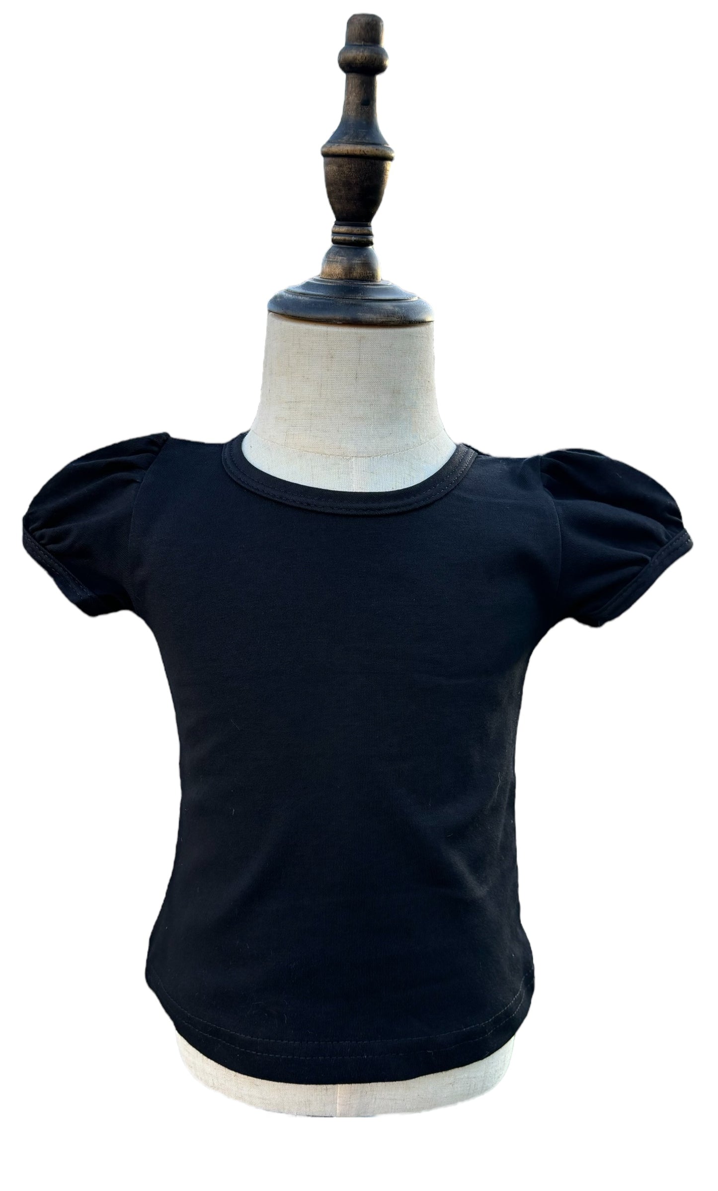 Black Girls Puff Sleeve Shirt