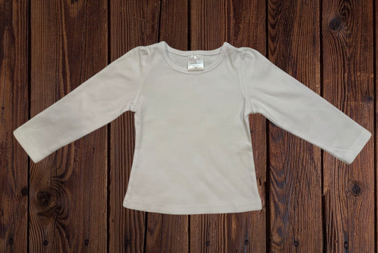 White Girls Puff Long Sleeve Shirt